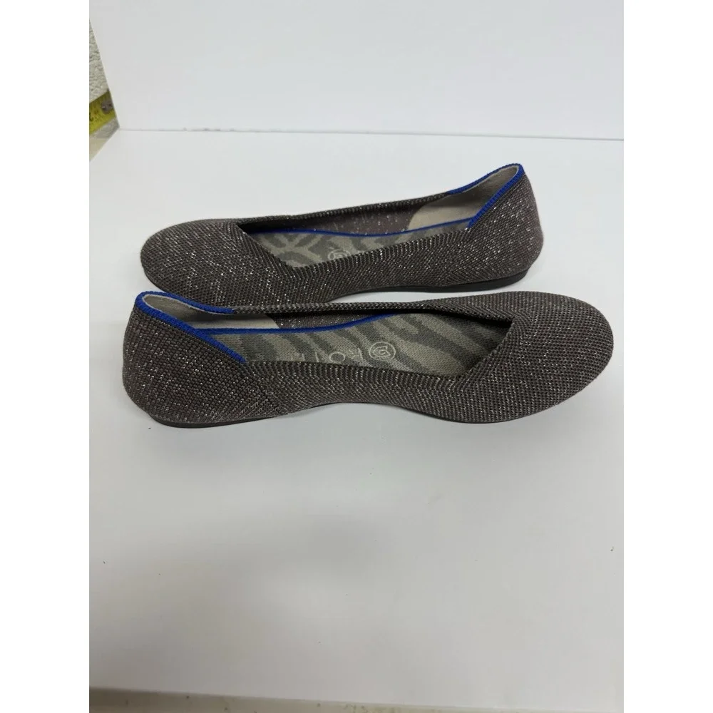 RETIRED Rothy's flats‎ in twilight metallic Size 7 Ballet Flats